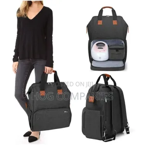 Breast Pump Bag With Compartments for Cooler Bag and Laptop