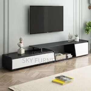 Modern Extendable Tv Stand Tv Cabinet With 2 Drawers and 1 Cabinet