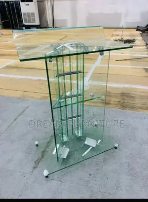 High Quality Tempered Glass Preaching Lectern Podium Pulpit