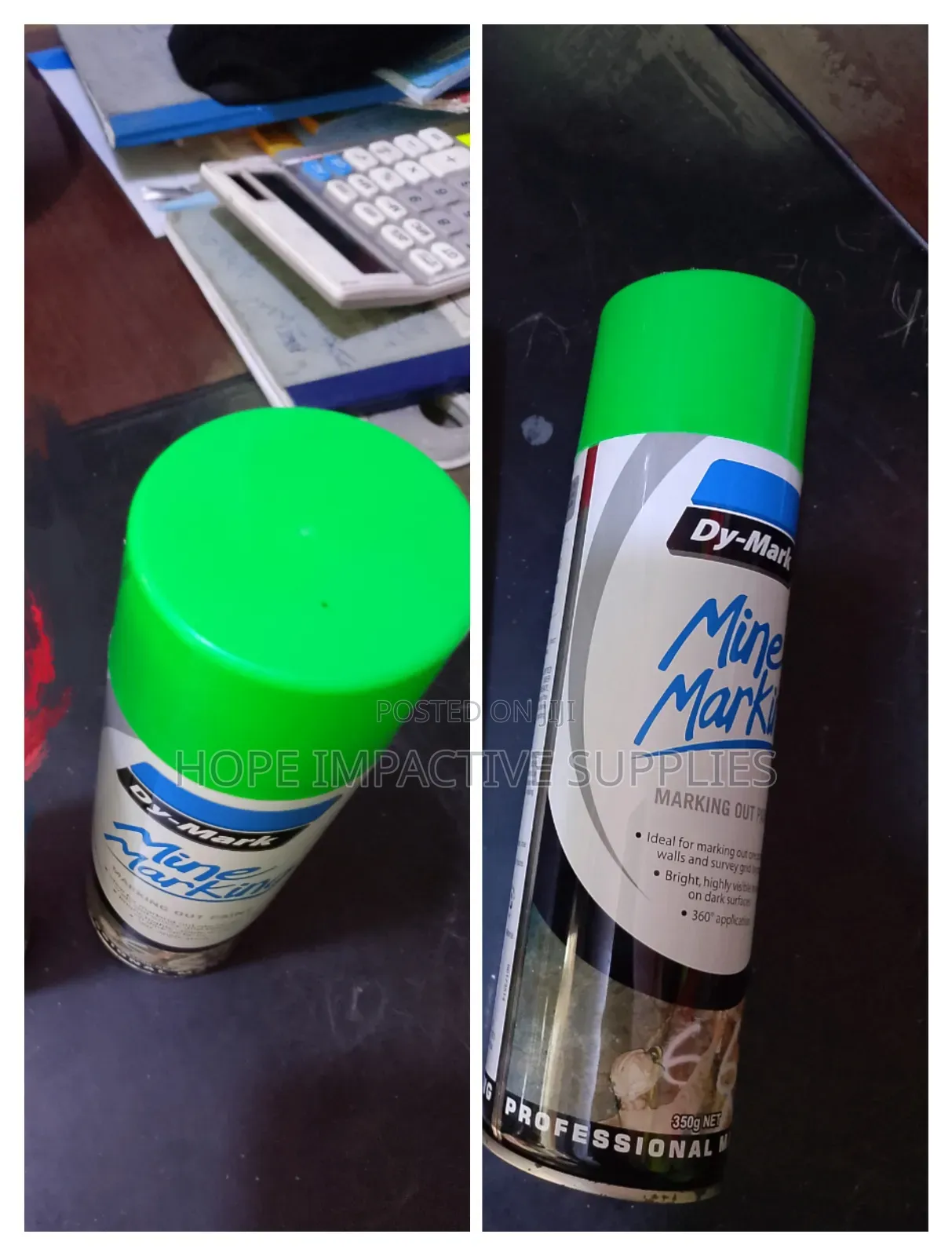 Quality Marking Paint. - Dy-mark - Only Green Available Now.