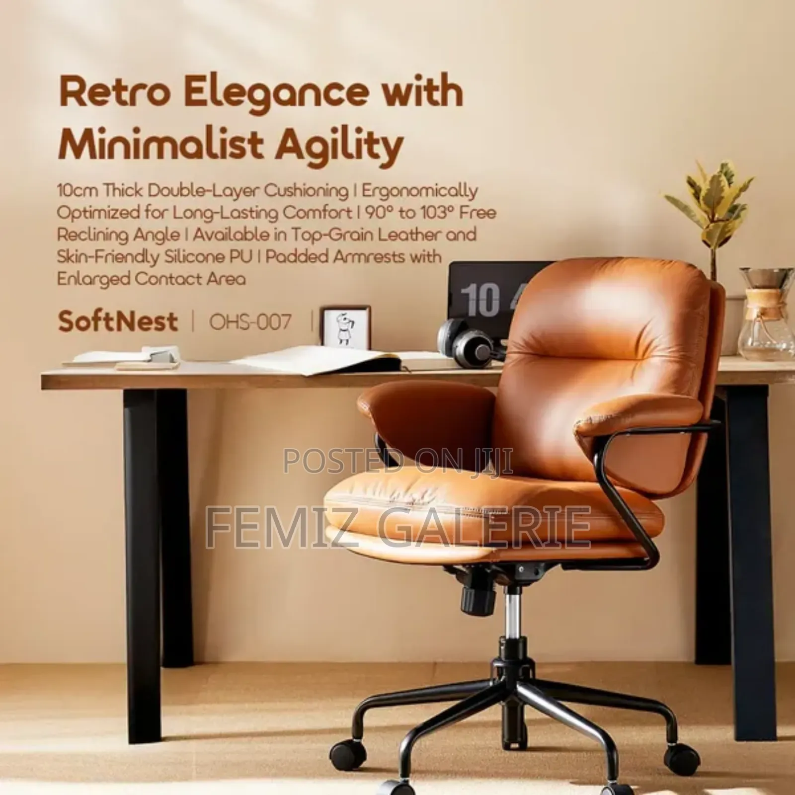 Oraimo Softnest Double-Layer Cushioning Office Chair