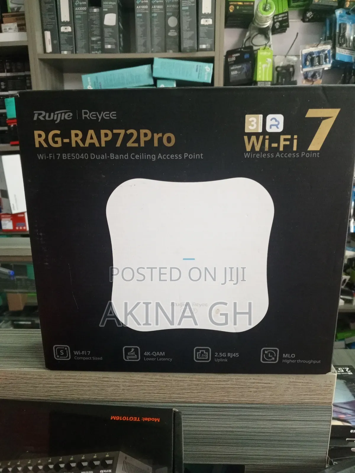 Rujie Wi-Fi 7 Be5040 Dual Band Ceiling Access Point Rg-Rap72pro
