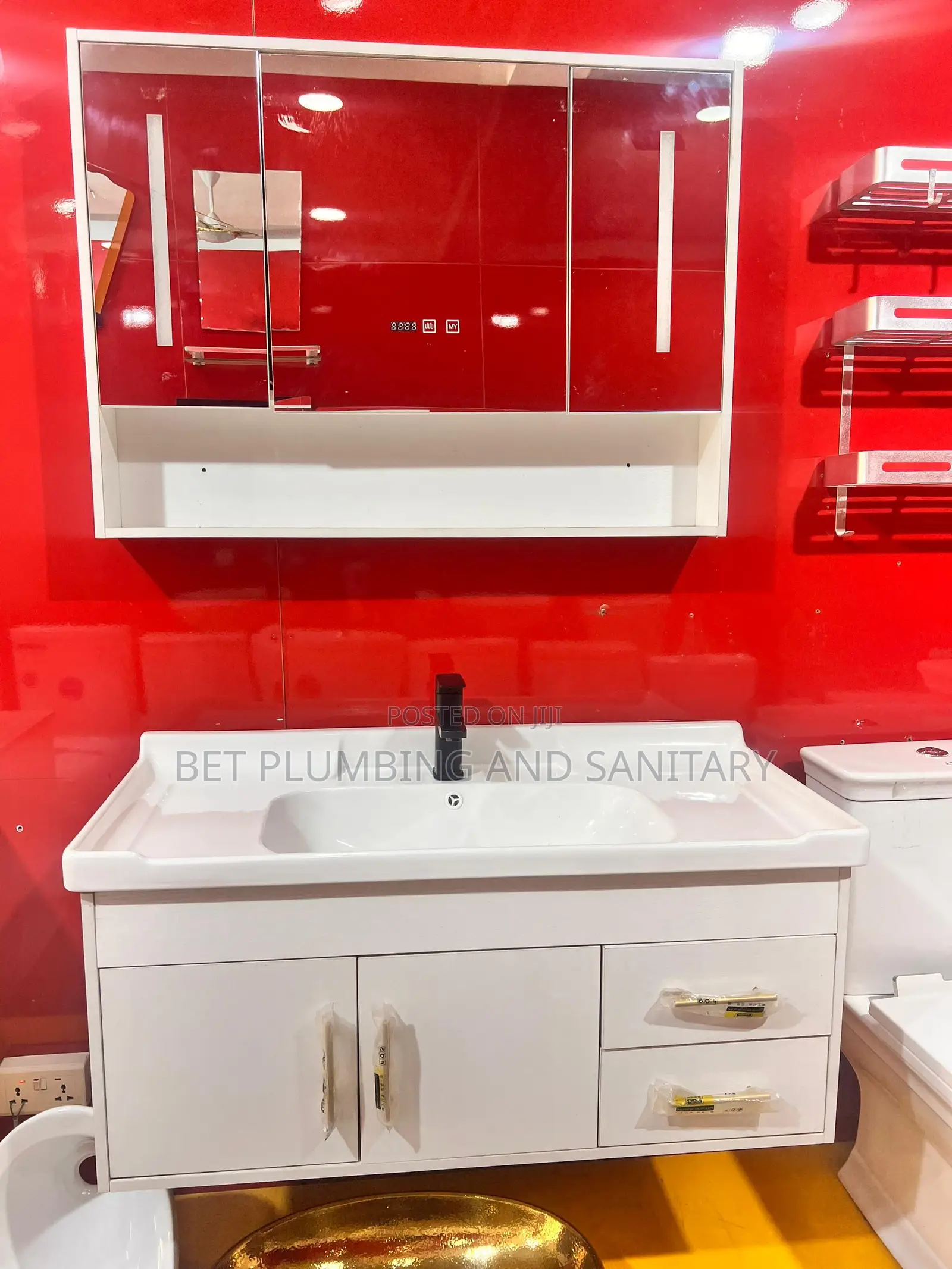 100cm Cabinet Basin With Led Mirror Complete_cabinet Basin