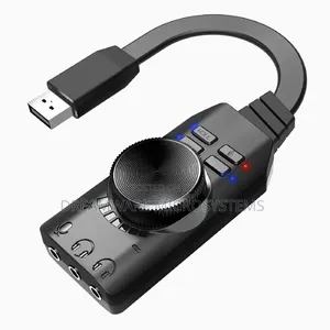 7.1 Channel Usb 2.0 Audio Sound Card Adapter,3.5mm Aux Microphone Jack