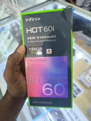 New Infinix Hot 60i 128 GB Black