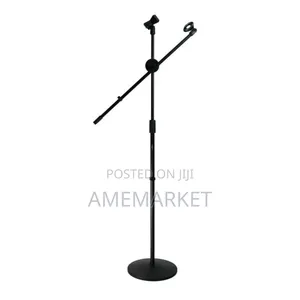 Round Metal Base Stage Microphone Stand