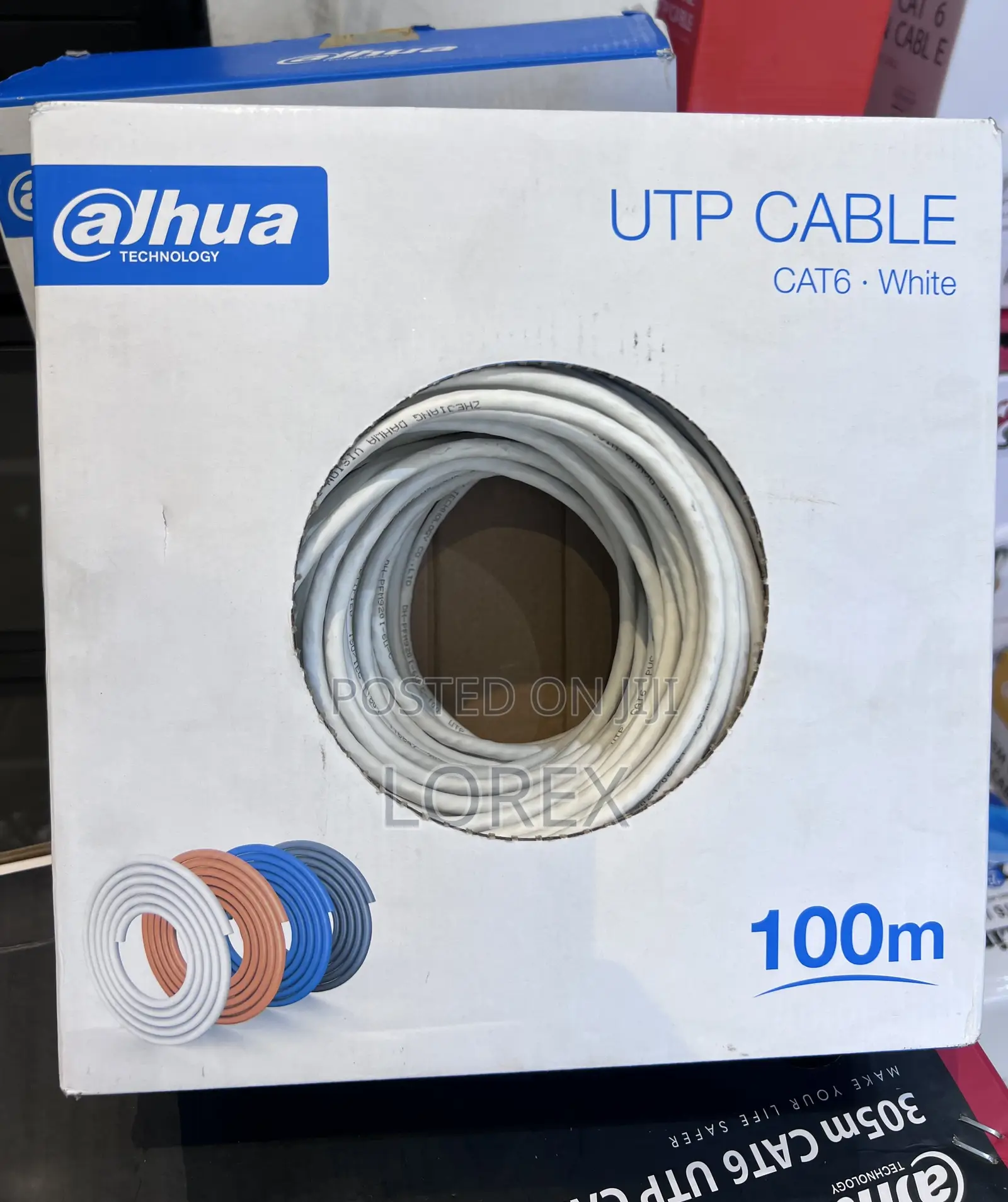 Dahua Cat6 Cable 100m Pure Copper Pfm920i-6un-C-100