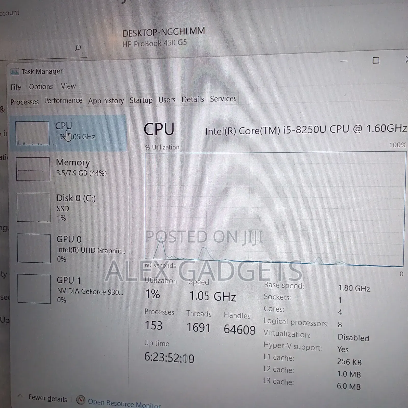 Laptop HP ProBook 450 G5 8GB Intel Core I5 SSD 256GB
