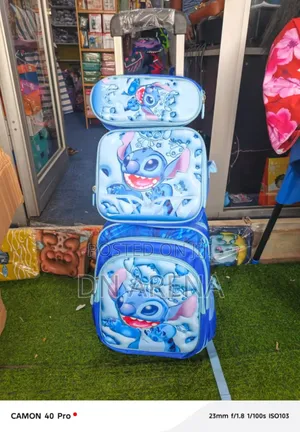 Kids 3 in 1 School Bag Backpack Trolley