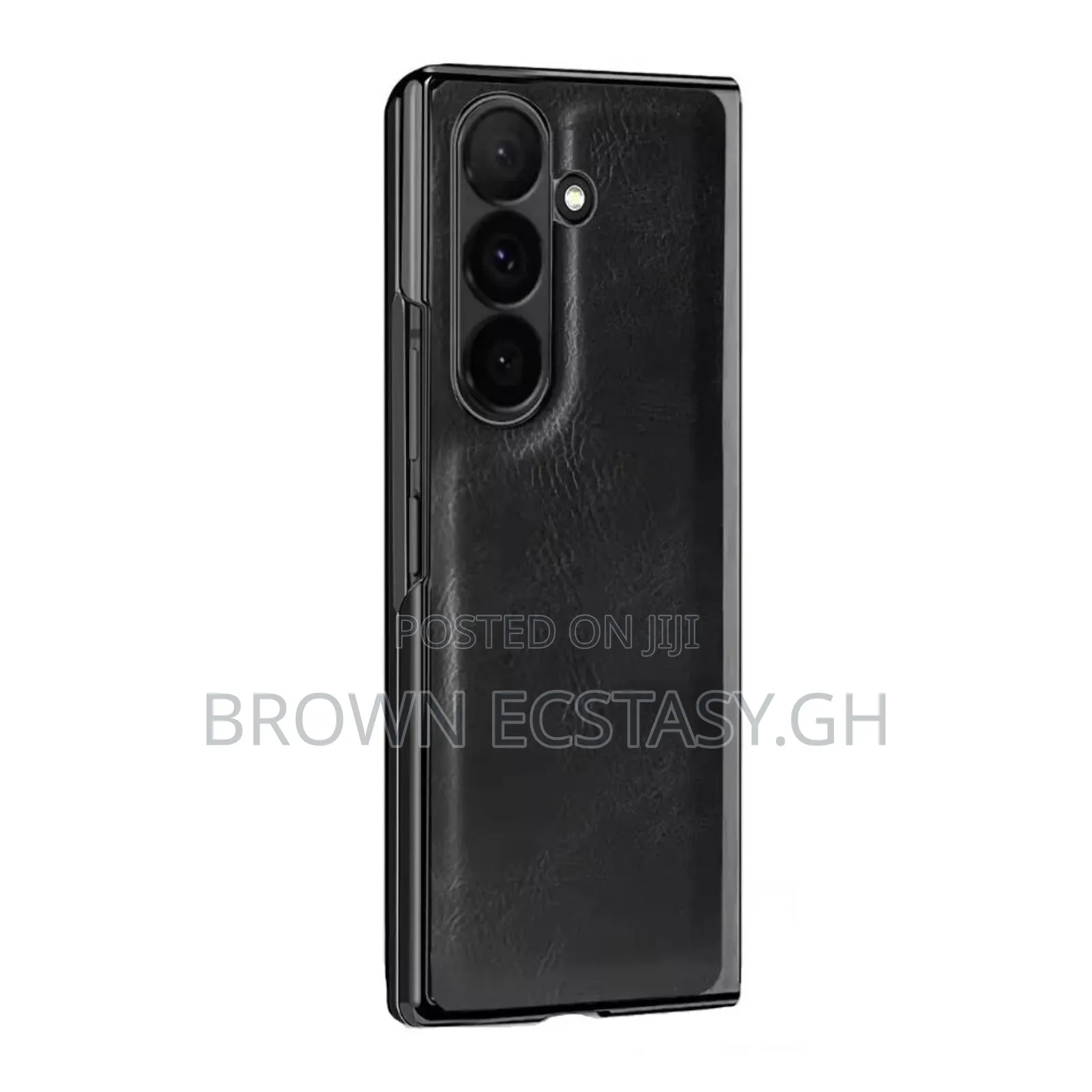 Z Fold 7 Leather Case With Screen Protector