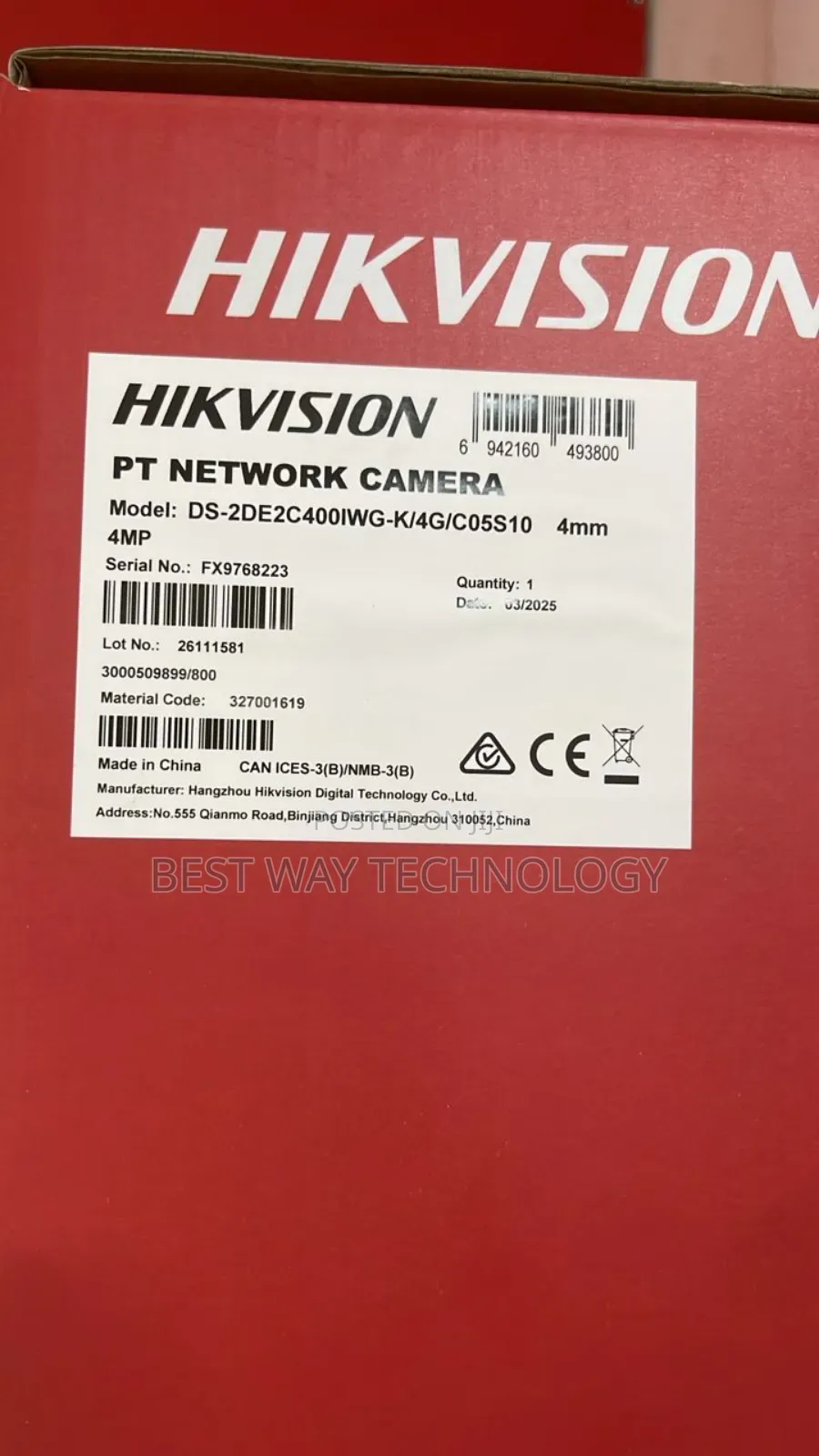 Hikvision PTZ Solar Camera 4g 4mp