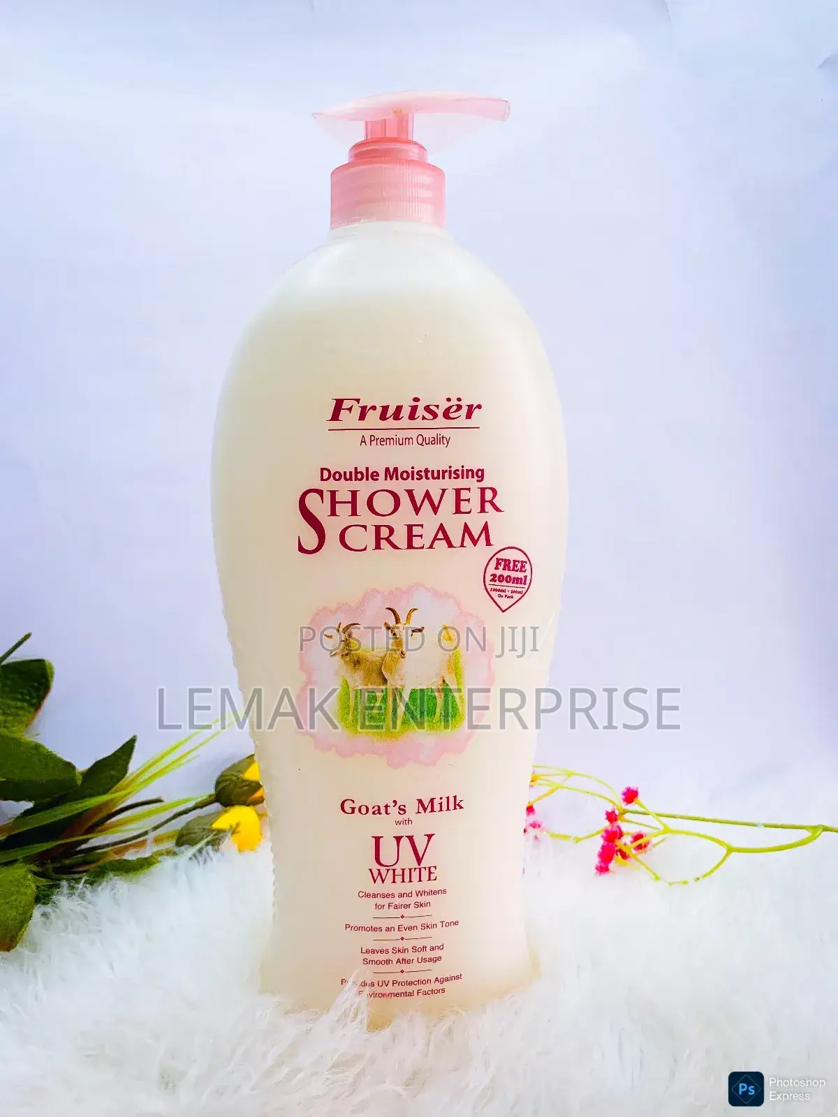 Fruiser Double Moisturizing Body Wash/Shower Cream 1000ml