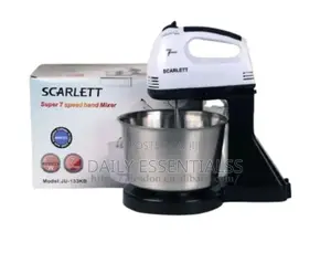 Scarlett 200w Hand Mixer – For Cakes Pastries