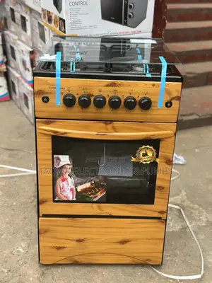 Wooden Color Volcano 4 Burner Gas Cooker