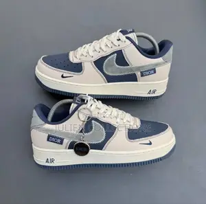 Nike Air Force 1 Doir Midnight Blue and White