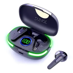 Pro80 Wireless Earbud Bluetooth Headphones With Wireless Charging Case