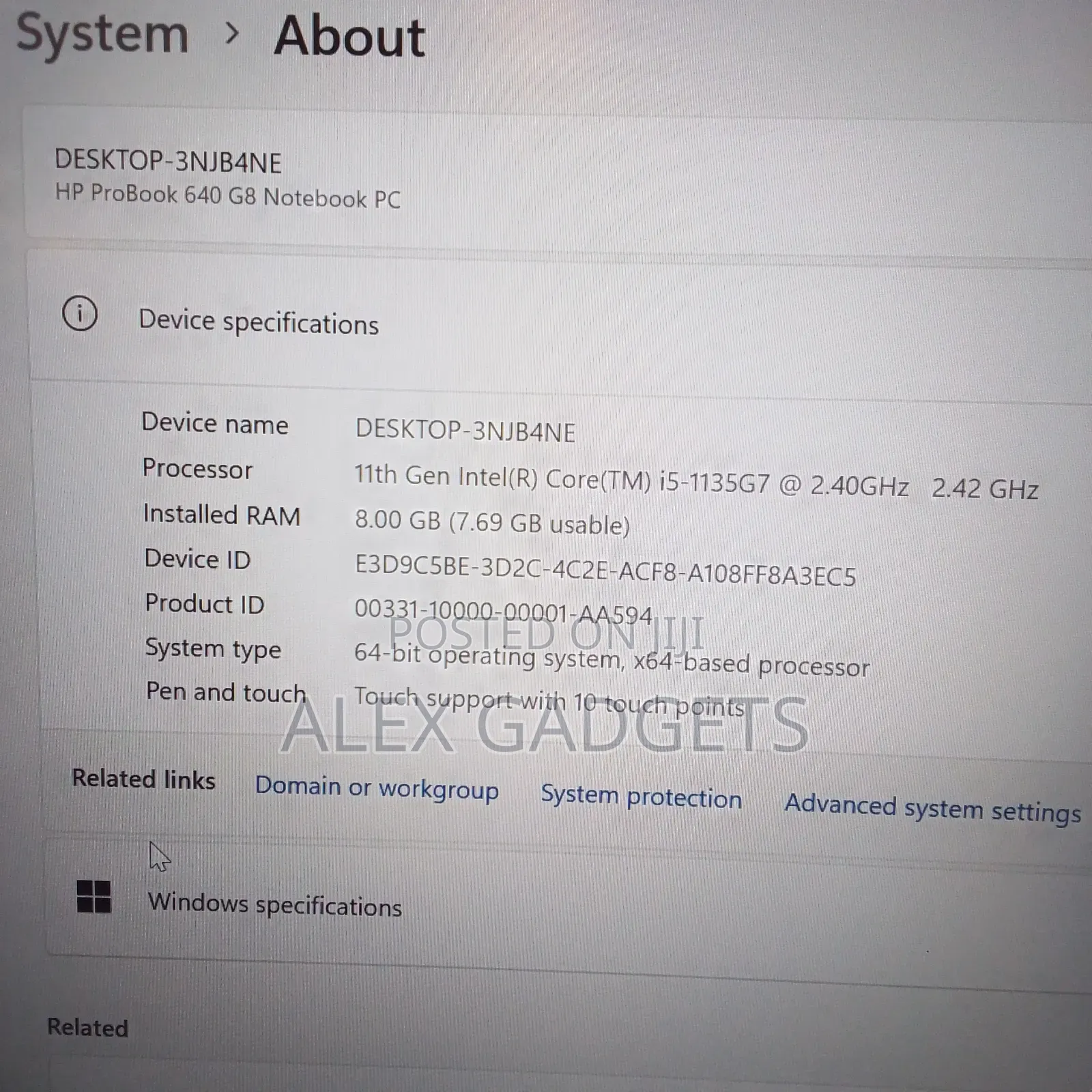 Laptop HP ProBook 640 G8 8GB Intel Core I5 SSD 512GB