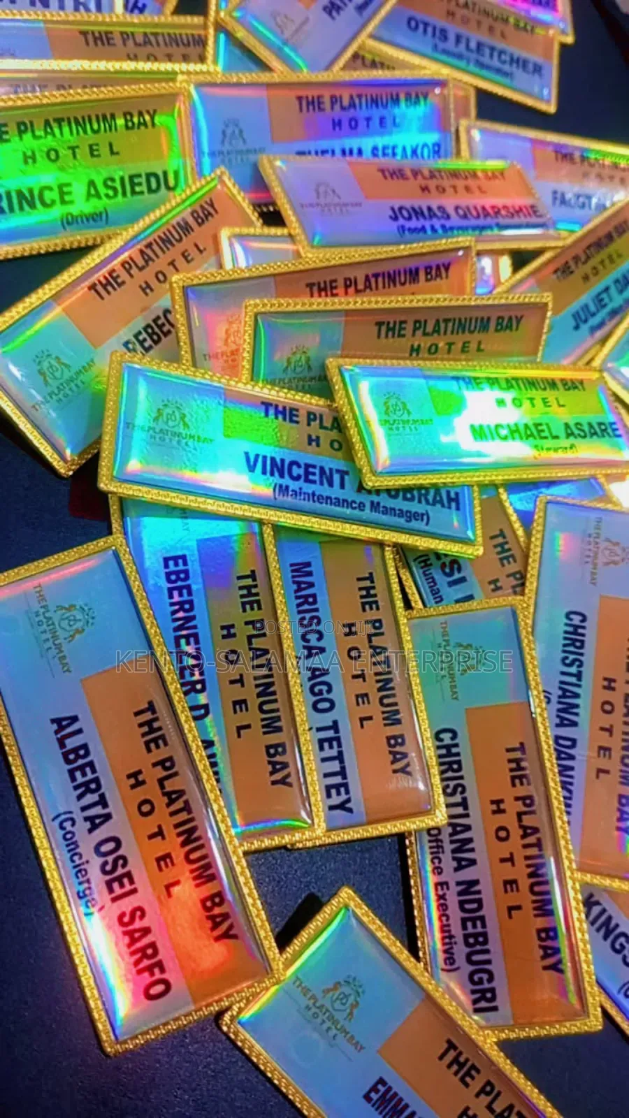 Premium Crystal Name Tag