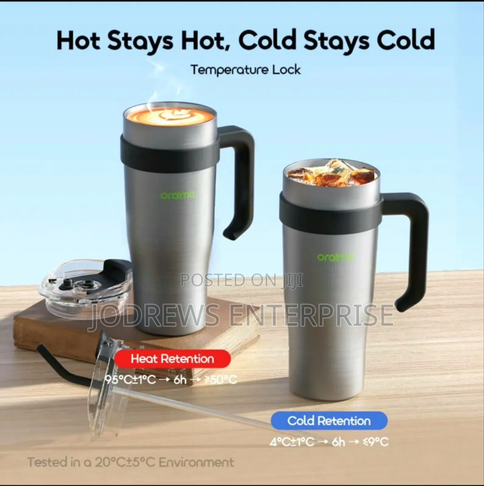 Oraimo Thermogo S1200 1.2l Extra Large Insulated Water Bottle
