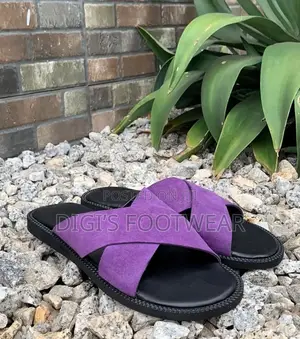 Purple Opex Suede Slippers