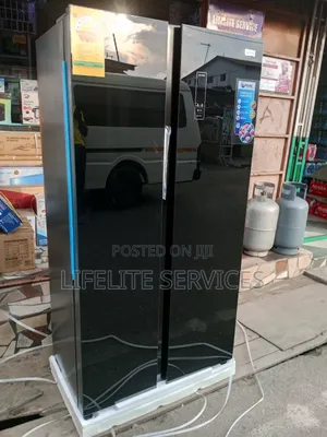 Mirror Black Fridge- Side by Side 436 LTRS