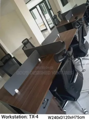 Solid 4in1 Wooden Workstation