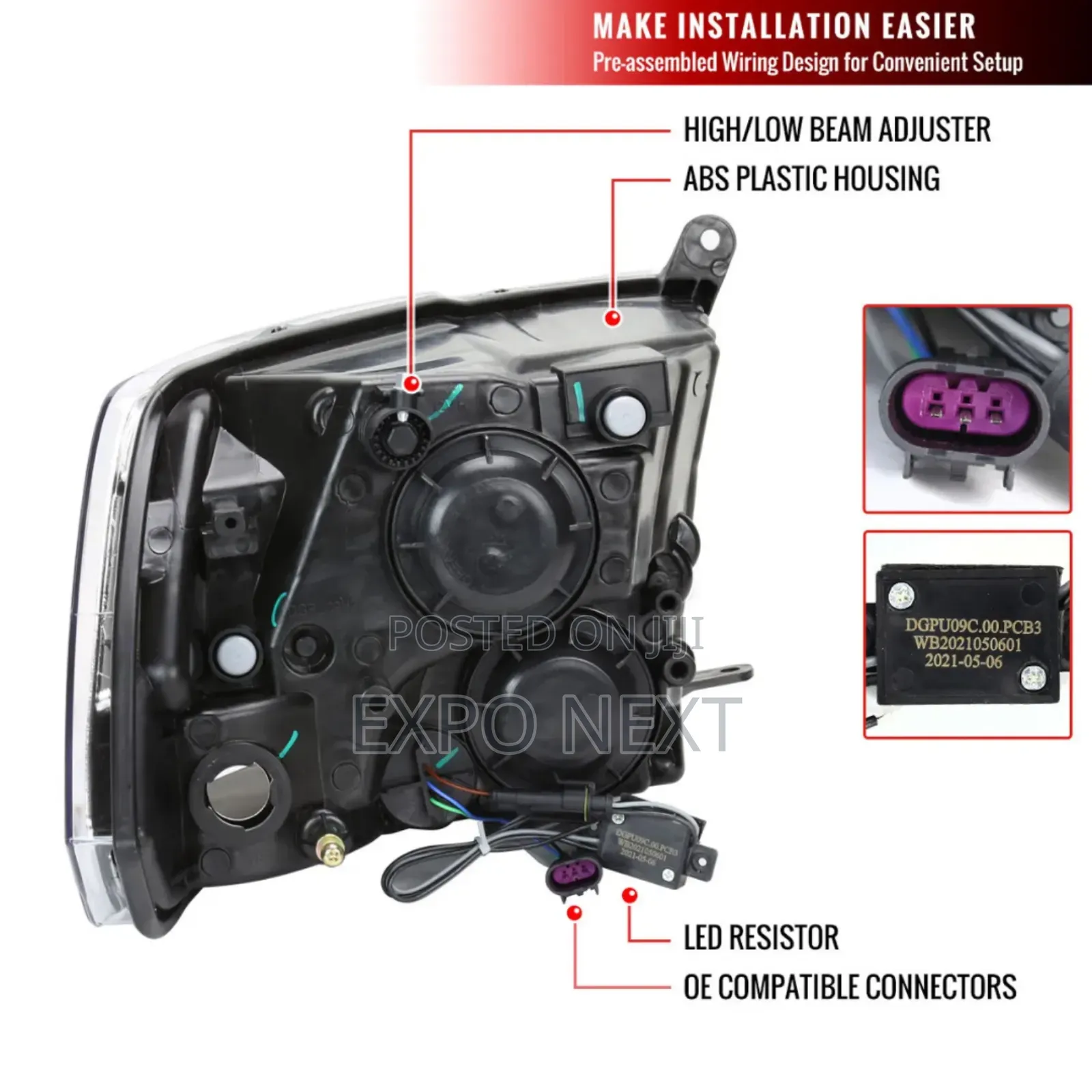 2010-2018 Dodge Ram 2500/3500  Headlight Led