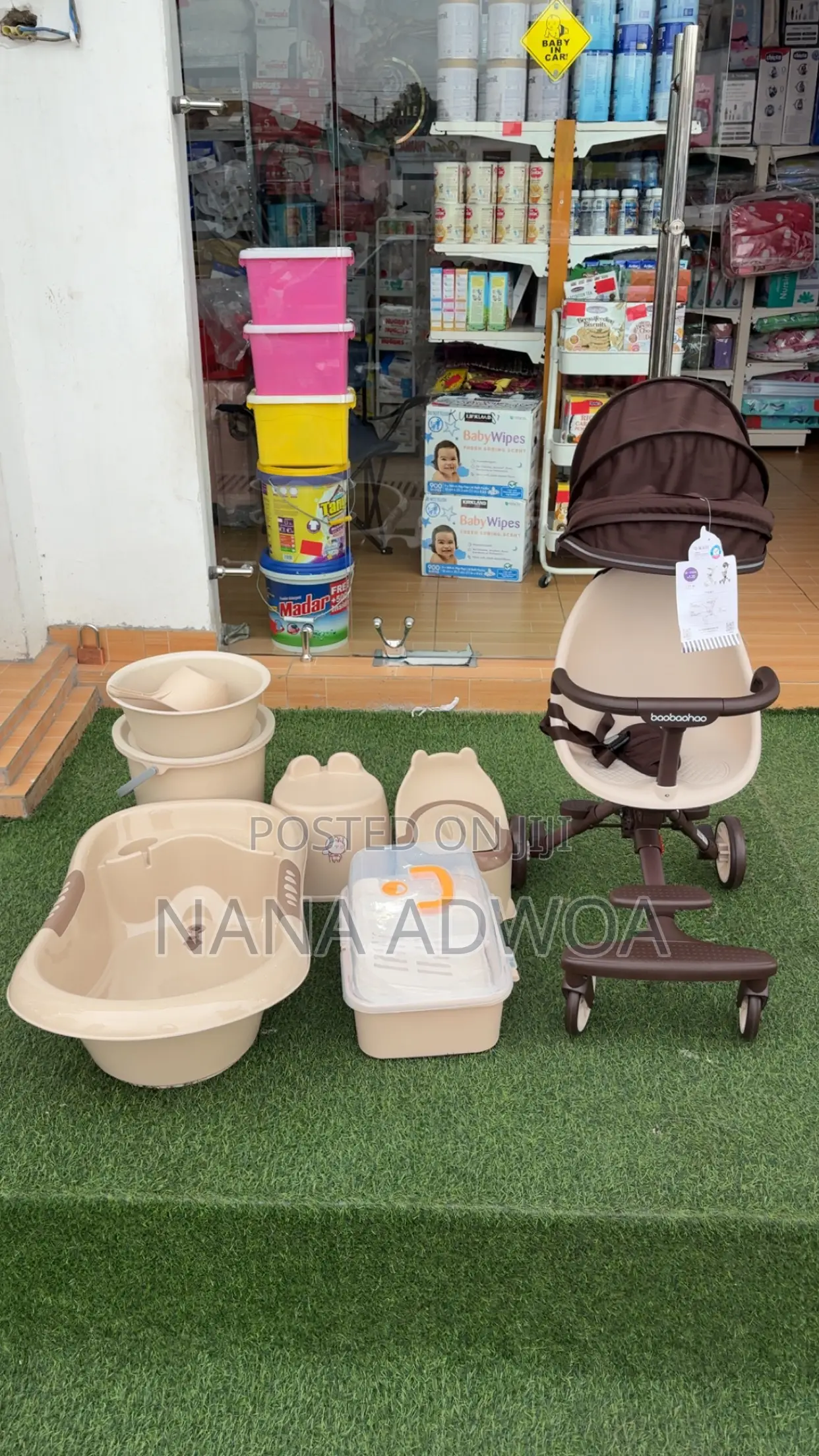 Baby 8 Piece Bath Set With Stroller