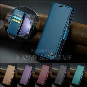 Autspace Z Fold 7/8 Ultra Leather Case With Pen Holder