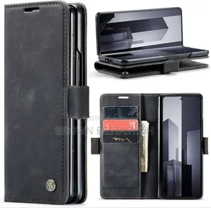 Autspace Z Fold 7/8 Ultra Leather Case With Pen Holder