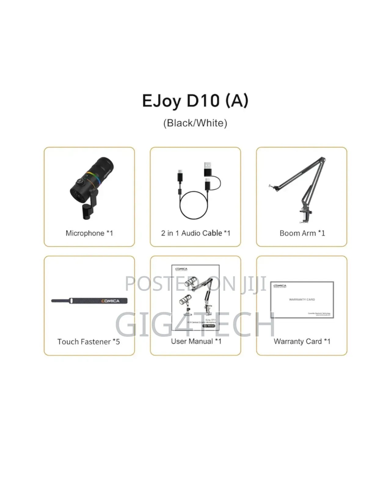 Comica Ejoy D10 a Usb/XLR Dynamic Microphone With Calmix Denoise