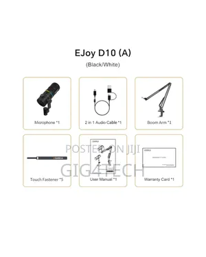 Comica Ejoy D10 a Usb/XLR Dynamic Microphone With Calmix Denoise