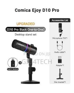 Comica Ejoy D10 Pro (D) Dynamic Wireless and Usb-C Microphone