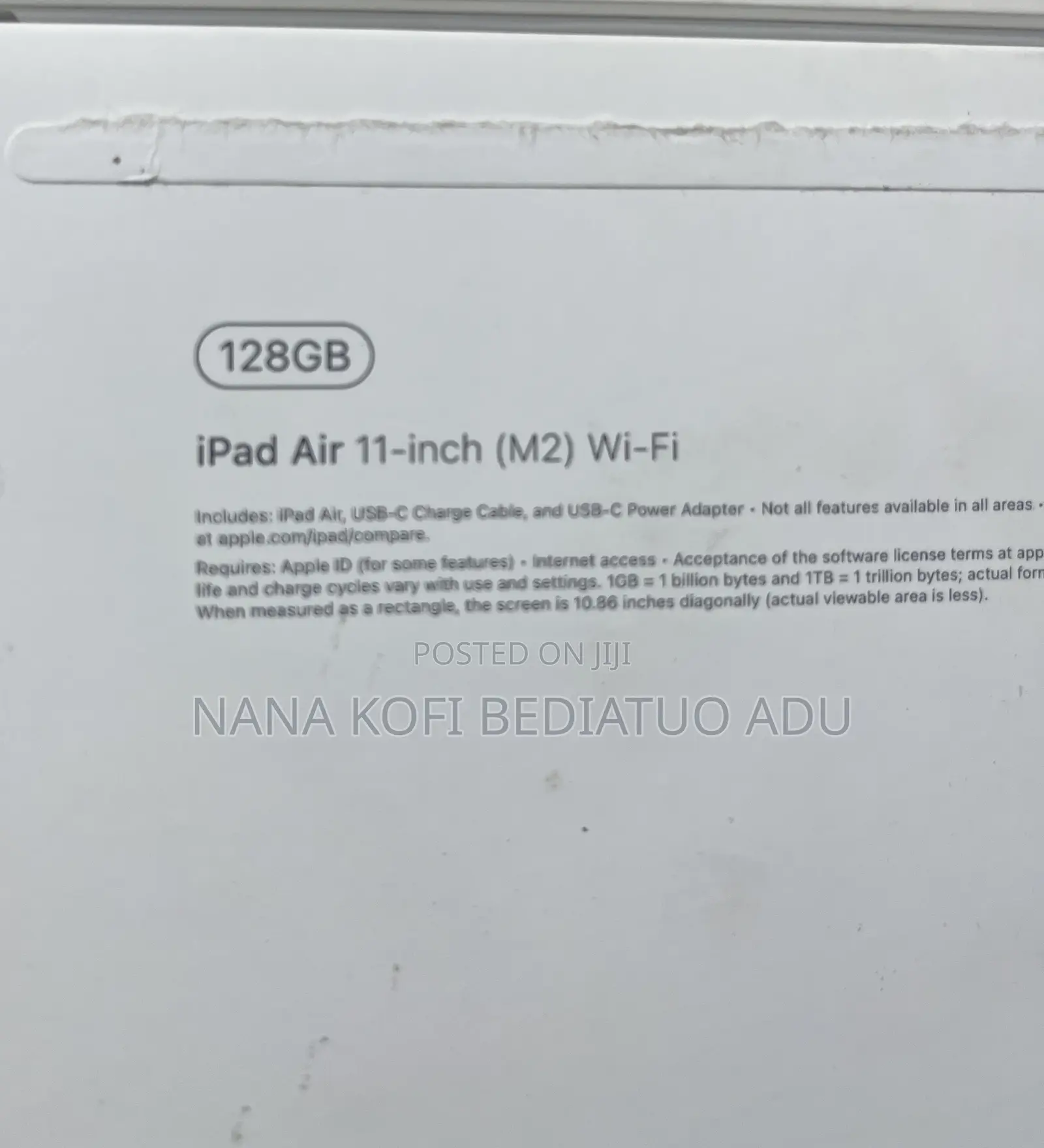 New Apple iPad Air 11 (2024) 128 GB