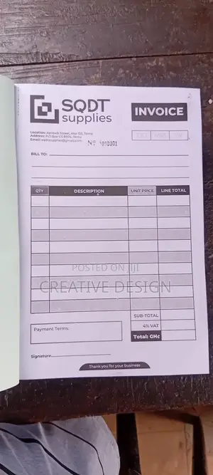 Invoice and Received Books Printing