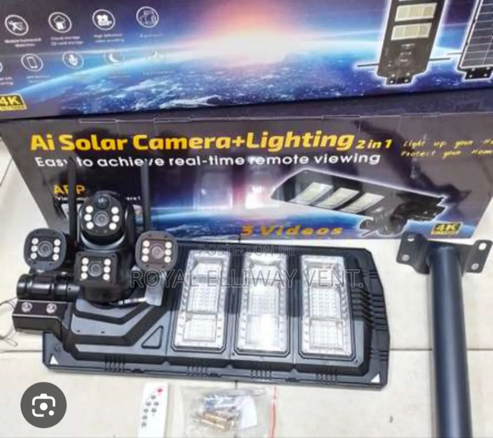 3 Videos Solar Street Lights Camera