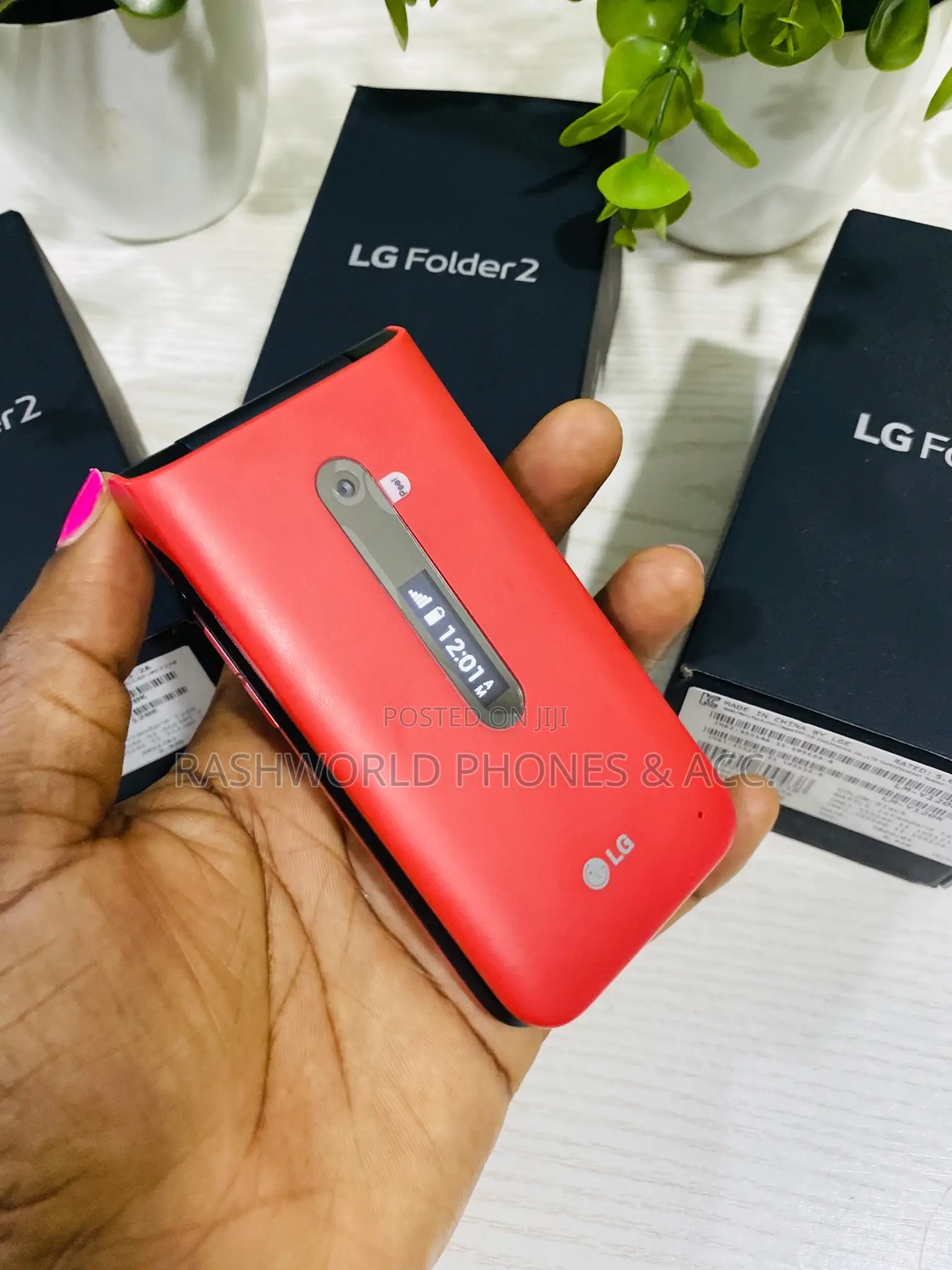 New LG Folder 2 8 GB Red