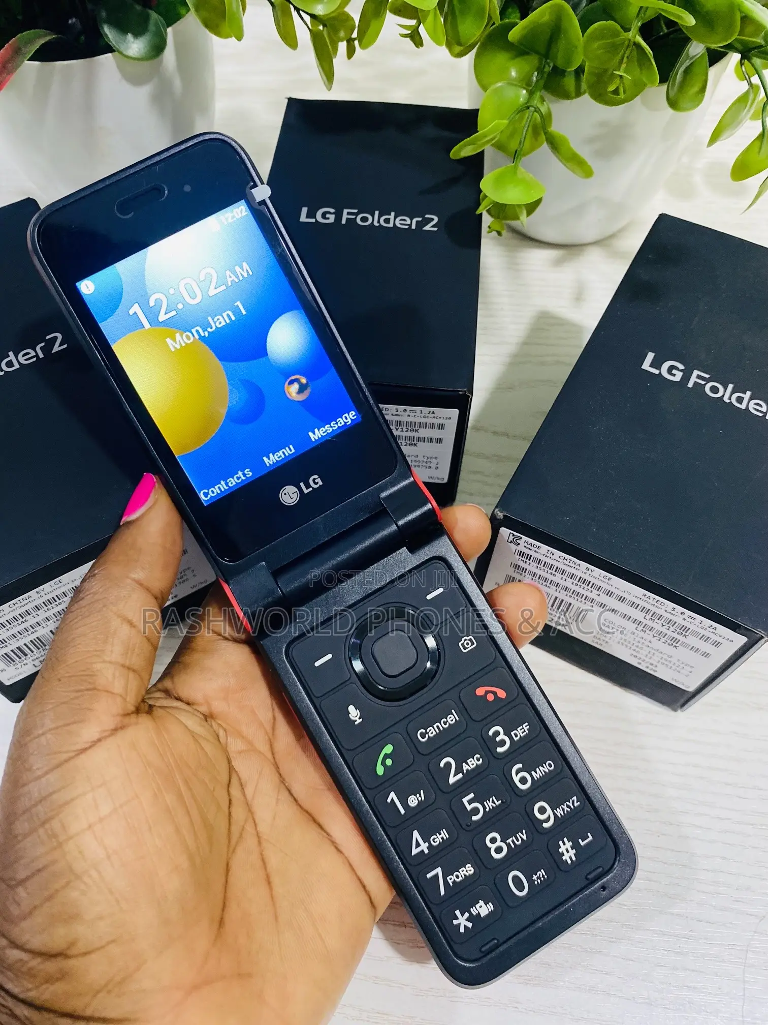 New LG Folder 2 8 GB Red