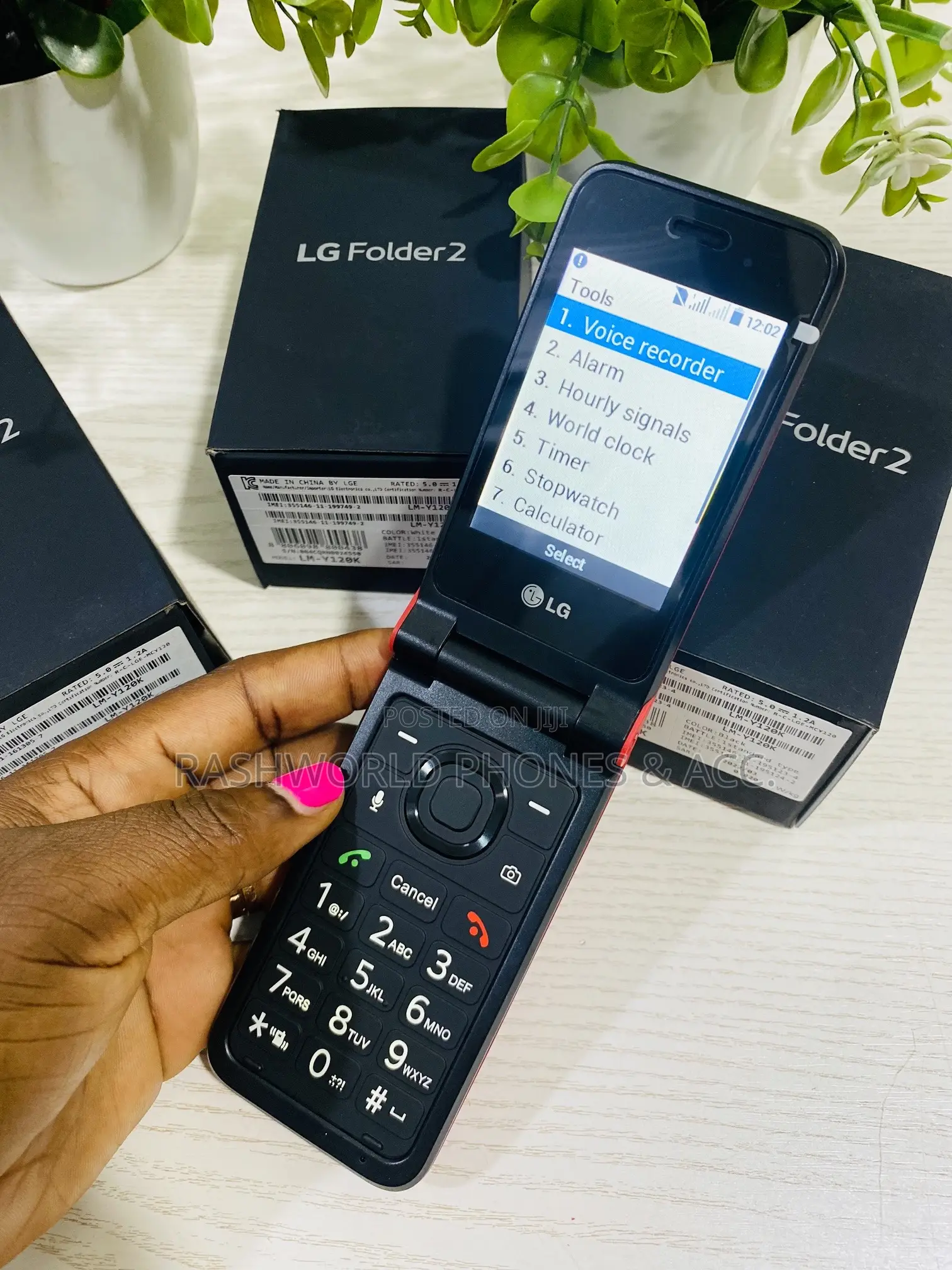 New LG Folder 2 8 GB Red