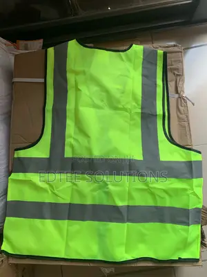 Green Reflective Vest With Zipper