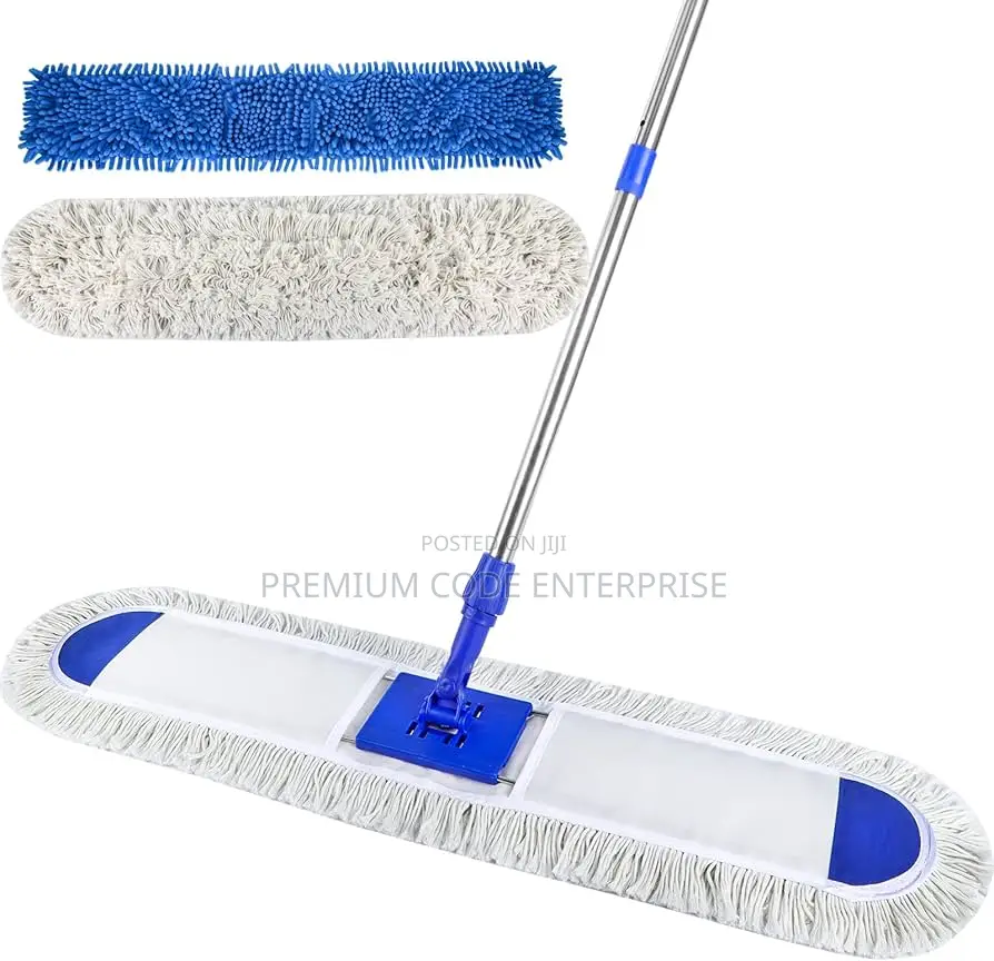 Flat Mop Dust Control Sweeper With Adjustable Telescopic Handle