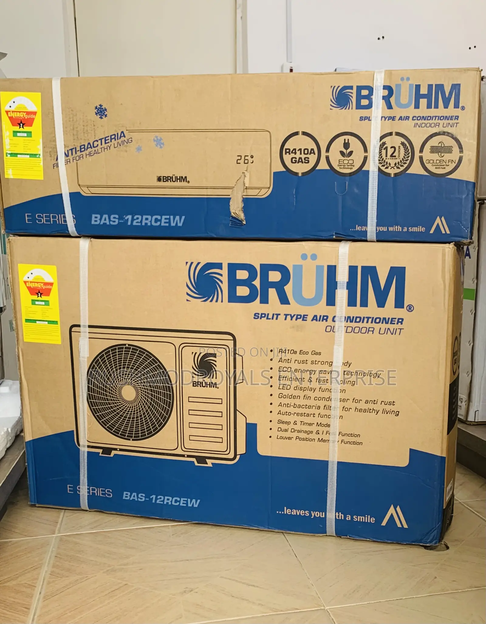 Bruhm 1.5hp R410 Gas Eco-Cool Comfort