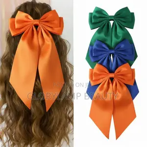 Satin Bow Hairclips for Women