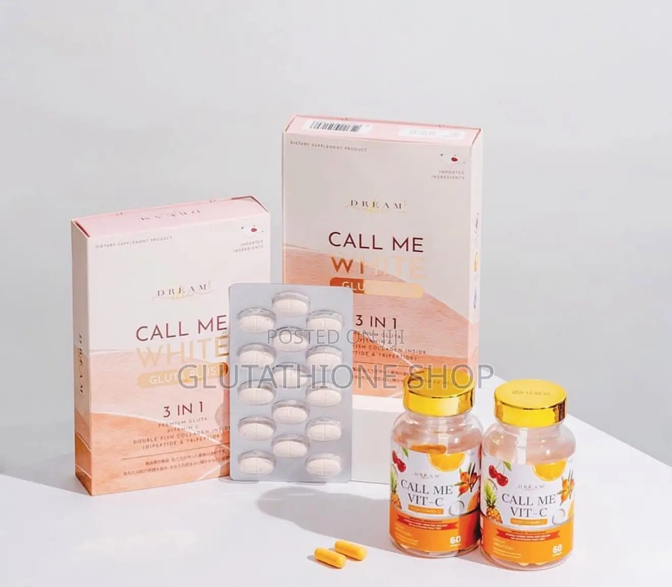Call Me White Gluta Plus 3-in-1 Supplement