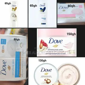 Dove Coconut/Essential Lt/ Rice/Pomegranate Scrub