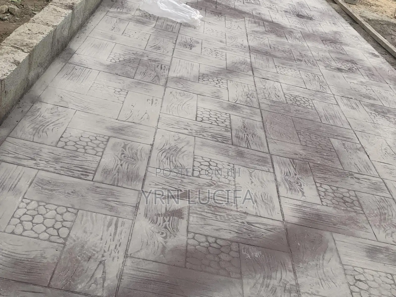Concrete Stamping Floor and Landscaping