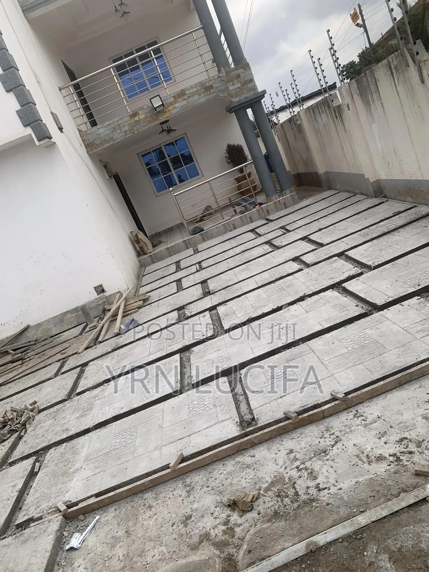 Concrete Stamping Floor and Landscaping