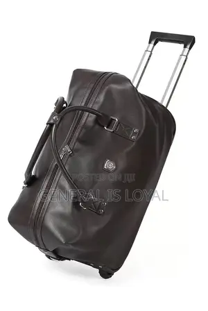 Genuinely Leather Duffel Trolley Bag