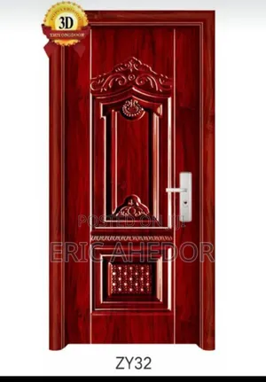 Wooden Metal Security Door for Bedroom and Hostels Plus Accessories