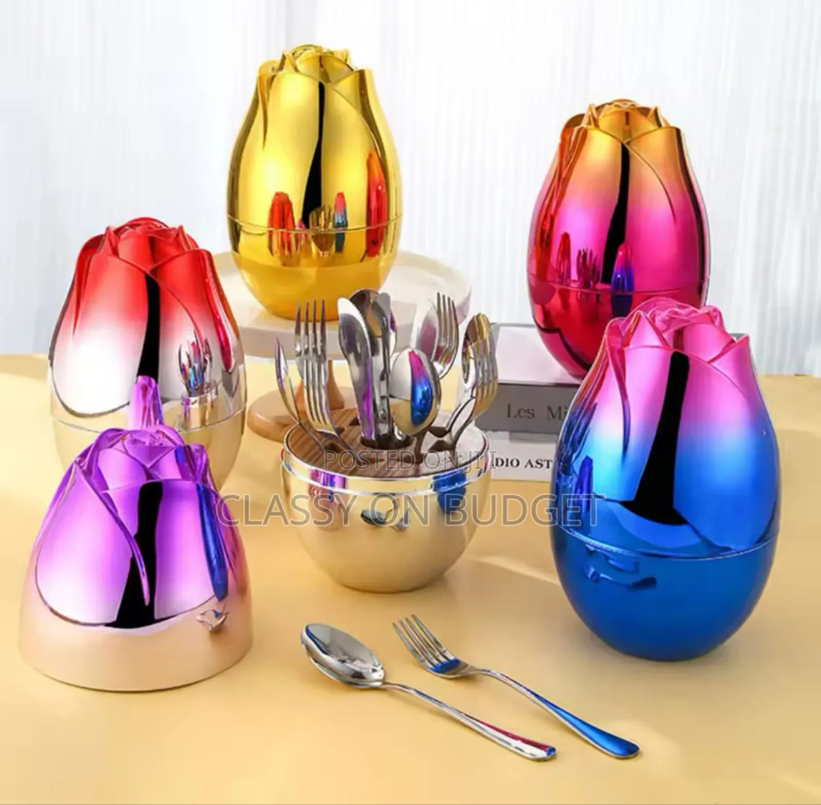 Luxurious Egg Mood Cutlery Set- 24pcs